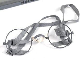Masken Brille Wehrmacht, nicht ausgegebenes Set aus altem...