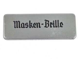Masken Brille Wehrmacht, nicht ausgegebenes Set aus altem Fabrikbestand