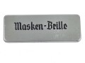 Masken Brille Wehrmacht, nicht ausgegebenes Set aus altem Fabrikbestand