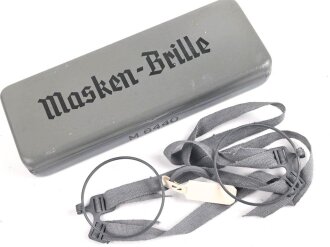 Masken Brille Wehrmacht, nicht ausgegebenes Set aus altem...
