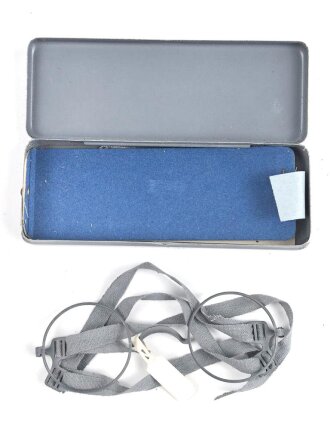 Masken Brille Wehrmacht, nicht ausgegebenes Set aus altem Fabrikbestand