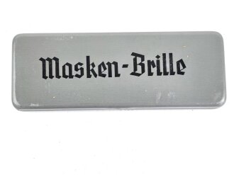 Masken Brille Wehrmacht, nicht ausgegebenes Set aus altem Fabrikbestand