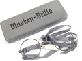 Masken Brille Wehrmacht, nicht ausgegebenes Set aus altem Fabrikbestand