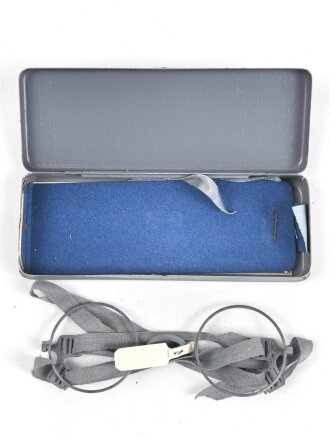 Masken Brille Wehrmacht, nicht ausgegebenes Set aus altem Fabrikbestand