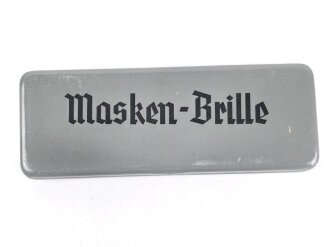 Masken Brille Wehrmacht, nicht ausgegebenes Set aus altem Fabrikbestand