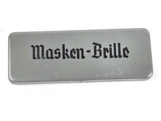Masken Brille Wehrmacht, nicht ausgegebenes Set aus altem Fabrikbestand