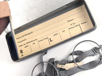 Dienst Brille Wehrmacht, nicht ausgegebenes Set aus altem Fabrikbestand
