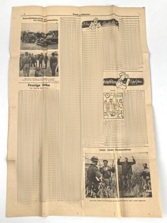 Wacht im Südosten, Deutsche Soldatenzeitung, 4 Seiten, Nummer 580, Ausgabe 16. September 1941