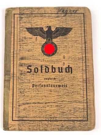 Soldbuch Heer, ausgestellt am 24.2.1944 , dazu die Verleihungsurkunde für das Eiserene Kreuz 2. Klasse