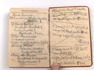 "1945 - Kalender" von einem Soldaten in Kriegsgefangenschaft, Kleinformat