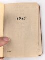 "1945 - Kalender" von einem Soldaten in Kriegsgefangenschaft, Kleinformat