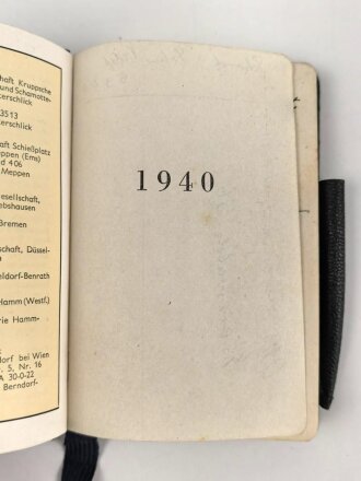 "Friedrich Krupp Kalender 1940 " mit einigen...