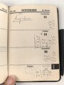 "Friedrich Krupp Kalender 1940 " mit einigen Eintragungen, unter DIN A6