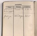 "Friedrich Krupp Kalender 1940 " mit einigen Eintragungen, unter DIN A6