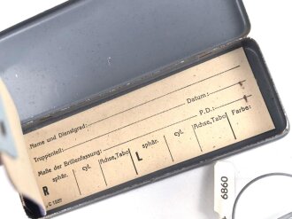 Dienst Brille Wehrmacht, nicht ausgegebenes Set aus altem Fabrikbestand