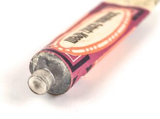 Metalltube "Schnaken - Schutz Krem", Hergestellt in Luxemburg, Gesamtlänge 10cm