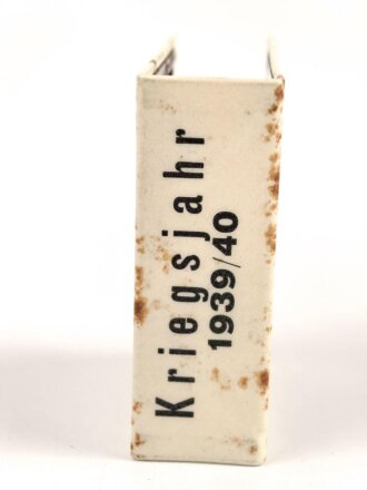 Halter für eine Streichholzschachtel " Kriegsjahre 1939/40"
