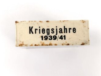 Halter für eine Streichholzschachtel " Kriegsjahre 1939/41"