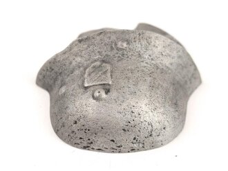 Halbrelief " Soldat mit Stahlhelm" aus Zink, Gesamthöhe 7cm