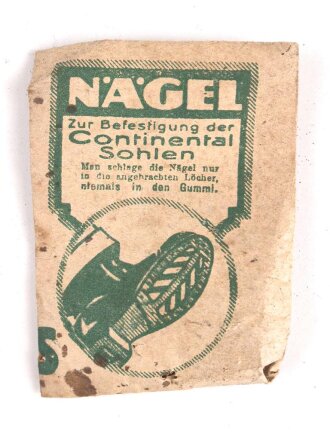 Tütchen " Nägel zum befestigen der  Continental Sohlen"  5 x 7cm