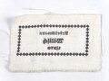 Reichsarbeitsdienst, Wäscheetikett für einen Arbeitsmann, ca. 4 x 6,5 cm, Textil