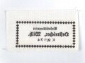 Reichsarbeitsdienst, Wäscheetikett für einen Arbeitsmann, ca. 3,5 x 6 cm, Textil