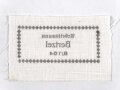 Reichsarbeitsdienst, Wäscheetikett für einen Arbeitsmann, ca. 4 x 6,5 cm, Textil
