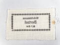 Reichsarbeitsdienst, Wäscheetikett für einen Arbeitsmann, ca. 4 x 6,5 cm, Textil