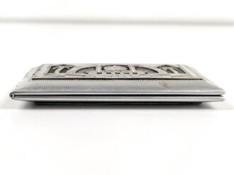 Afrikakorps, Leichtmetall Zigarettenetui eines Kriegsgefangenen in gutem Zustand