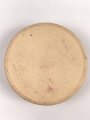 Leere Pappdose "Aggenstein mit Emmentaler-Zusatz" Schmelzkäse. Durchmesser 11cm, höchstwahrscheinlich aus der Zeit des 2. Weltkrieg