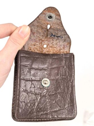 Tasche für Bezard Kompass 2. Weltkrieg, ungebraucht, mit Fangschnur