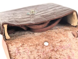 Tasche für Bezard Kompass 2. Weltkrieg, ungebraucht, mit Fangschnur