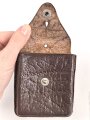 Tasche für Bezard Kompass 2. Weltkrieg, ungebraucht, mit Fangschnur