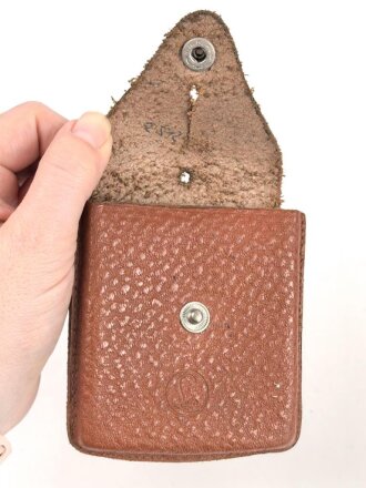 Tasche für Bezard Kompass 2. Weltkrieg, ungebraucht, mit Fangschnur