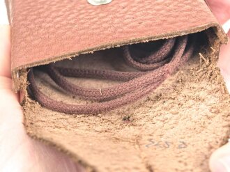 Tasche für Bezard Kompass 2. Weltkrieg, ungebraucht, mit Fangschnur