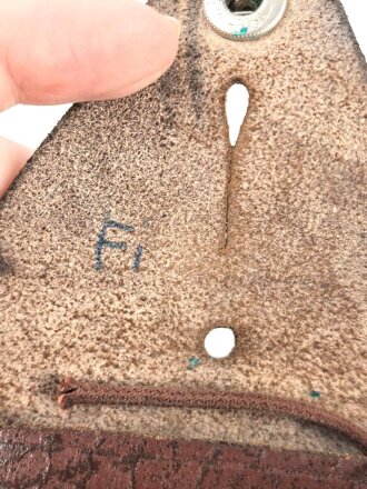 Tasche für Bezard Kompass 2. Weltkrieg, ungebraucht, mit Fangschnur