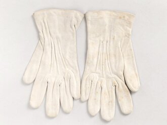 Paar weisse Handschuhe für Offiziere, gebraucht,...