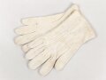 Paar weisse Handschuhe für Offiziere, gebraucht, ungereinigt