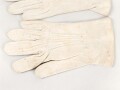 Paar weisse Handschuhe für Offiziere, gebraucht, ungereinigt