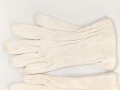 Paar weisse Handschuhe für Offiziere, gebraucht, ungereinigt