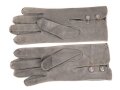Paar  Handschuhe für Offiziere aus grauem Nappaleder, datiert 1942