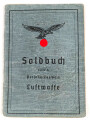 Wehrpaß Heer, eingestellt am  15.3.37 bei Sanitätsstaffel Detmold.