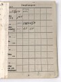 Wehrpaß Heer, eingestellt am  15.3.37 bei Sanitätsstaffel Detmold.