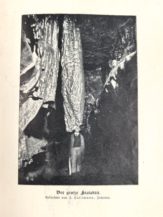 "Die Erdmannshöhle bei Hafel" datiert 1910, 32 Seiten und 2 Postkarten dazu