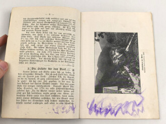 "Die Erdmannshöhle bei Hafel" datiert 1910, 32 Seiten und 2 Postkarten dazu