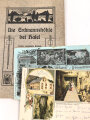 "Die Erdmannshöhle bei Hafel" datiert 1910, 32 Seiten und 2 Postkarten dazu