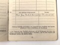 Soldbuch Luftwaffe , ausgestellt am 2.10.1943 bei Luftgau Paris.