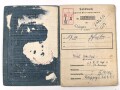 Soldbuch Luftwaffe , ausgestellt am 2.10.1943 bei Luftgau Paris.