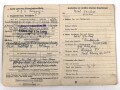 Soldbuch Luftwaffe , ausgestellt am 2.10.1943 bei Luftgau Paris.