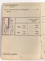 Soldbuch Luftwaffe , ausgestellt am 2.10.1943 bei Luftgau Paris.
